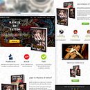 Master of Tattoo. Logo Design, and Web Design project by Marcos Mora - 10.23.2019