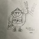 Mi Proyecto del curso: El Abuelo Rockero. Desenho, Desenho a lápis, Design de personagens e Ilustração tradicional projeto de Arturo Quijano - 24.10.2019