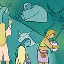 Mural. Projekt z dziedziny Concept art, Projektowanie postaci, Trad, c, jna ilustracja, Ilustracja c, frowa i Ilustracje dla dzieci użytkownika Yeraida ~ - 25.03.2018