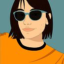 Retrato illustrator. Graphic Design, and Traditional illustration project by Olga Fernández Pero - 10.28.2019