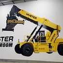 Realismo máquina Hyster. Street Art, Fine Arts, Creativit, Drawing, Artistic Drawing, and Realistic Drawing project by Workingraff - 11.04.2019