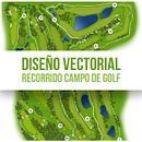 Diseño Recorrido Campo de Golf . Graphic Design, and Vector Illustration project by Antonio Torrecillas González - 10.30.2019