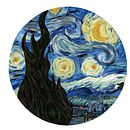 Starry Night. Ilustração digital projeto de Esteban Piedra - 30.10.2019