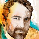 Retrato Técnica mixta. Traditional illustration, and Digital Illustration project by Robert Tirado - 10.31.2019