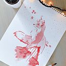 Ilustración a acuarela - Zorro. Fine Arts, Creativit, Artistic Drawing, Traditional illustration, and Watercolor Painting project by Nerea Calvo-Manzano Peña - 11.05.2019