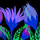 flores fluor. Un proyecto de Ilustración digital de Josefina Ruarte - 05.11.2019