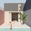 My project in Graphic Representation of Architectural Projects course. Un projet de 3D, Architecture, Design  et Illustration numérique de nicolamarunczyn - 09.11.2019