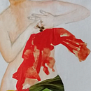 Iustração venus de milo, colagem e aguarela A3. Projekt z dziedziny  Kolaż, Trad, c, jna ilustracja i Malowanie akwarelą użytkownika Filipa Correia - 10.11.2019