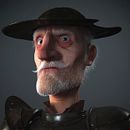 Quijote 3D. 3D, 3D Animation, 3D Design, 3D Character Design, and 3D Modeling project by Miguel Miranda - 08.11.2017