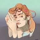 Mi Proyecto del curso: La sirena. Ilustração digital projeto de Bianca Ponisio Clerici - 18.11.2019
