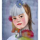 Retrato Noelia. Traditional illustration, and Watercolor Painting project by Maria Perez - 11.12.2019