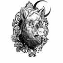 Mi Proyecto del curso: Diseño e ilustración digital de tatuajes con Procreate. Fine Arts, Drawing, Tattoo Design, and Traditional illustration project by Rafael Garcia Santiago - 11.13.2019