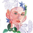 Mi Proyecto del curso: Retrato ilustrado en acuarela. Drawing, Portrait Drawing, and Traditional illustration project by Eloisa Gutiérrez - 11.17.2019