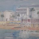 El Balneario de la Palma y el Bar La Caleta. Playa de La Caleta, Cádiz. Een project van Schilderij van Myriam Wagner Martínez - 17.11.2019