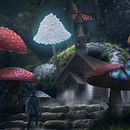 En el bosque. Un progetto di Fotografia digitale, Illustrazione tradizionale e Ritocco fotografico di Daniel Angulo González - 18.11.2019