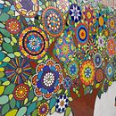 Mural en Mosaiquismo - Trabajo en colaboración con Mirna Juarez y Gabriela Cirocco. Arte urbana projeto de Débora González Kehler - 12.12.2018