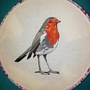 Mi Proyecto del curso: Pintar con hilo: técnicas de ilustración textil. Un proyecto de Bordado de daniela_espns - 22.11.2019