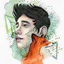 Mi Proyecto del curso: Retrato ilustrado en acuarela. Un proyecto de  de Andrés Felipe Castro Muñoz - 22.11.2019