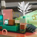 Mi Proyecto del curso: Composiciones abstractas con Cinema 4D. 3D Design projeto de Sebastian Correa Acosta - 26.11.2019