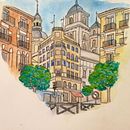 Ilustraciones . Esboçado, Criatividade, Desenho, Design editorial, Ilustração tradicional, Ilustração infantil, Paisagismo, Pintura, Pintura em aquarela, e Serigrafia projeto de Miriam Garcia-abad Rodriguez - 28.11.2019
