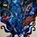 Mi Proyecto del curso: Técnicas modernas de acuarela:"MAR-COSMOS" y "MI UNIVERSO". Un proyecto de Ilustración tradicional y Pintura a la acuarela de Erica Astrada - 04.01.2020