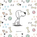 Pattern | Perritos. Un proyecto de Ilustración tradicional, Ilustración digital e Ilustración vectorial de Agustina Hermida - 03.12.2019