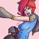 Katy Kittens - Ilustración de personaje para cómic. Comic, Concept Art, Desenho e Ilustração tradicional projeto de Gus Utrera - 06.12.2019