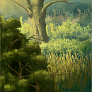 Práctica de fondos: Bosque. Een project van  Tekening,  Artistieke tekening y Digitale illustratie van Aranza Pulporila - 06.12.2019