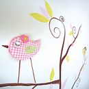 LOVELY WALL PAINTING  "Birds on the tree" . % Elizabeth Pena León tarafından hazırlanan Sanat Yönetmenliği projesi - 12.07.2013