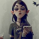 Goth-IT Girl. Un proyecto de 3D, Concept Art y Diseño de personajes 3D de Matias Zadicoff - 10.12.2019