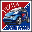 Logo Pizza Attack. Un proyecto de Creatividad, Diseño de logotipos y Diseño gráfico de Jorge Bustamante Parrales - 10.10.2015