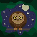 La Abuela Lechuza. Un projet de Illustration traditionnelle, Illustration numérique, Illustration jeunesse et Illustration vectorielle de Claudia Noemi Cortez Ochoa - 26.07.2019