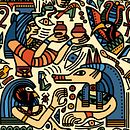Mi Proyecto del curso: Pattern Design analógico y digital. Un progetto di Design e Illustrazione tradizionale di Camila Young Romanutti - 10.12.2019