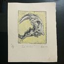 “Los restos” Grabado en agua fuerte 5x4cm  Ein Projekt aus dem Bereich Traditionelle Illustration von R Ramales - 05.01.2020