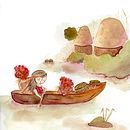 Mi Proyecto del curso: Ilustración en acuarela con influencia japonesa. Pintura em aquarela projeto de Sofia L. Silva - 10.12.2019