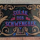 Placa Fileteado Porteño. Un projet de Calligraphie , et Peinture de Bê Perez - 13.12.2019