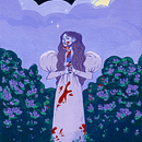 Mi Proyecto del curso: Introducción a la ilustración de personajes con gouache y tinta china. Character Design, Traditional illustration, and Painting project by Carla Salazar - 12.13.2019