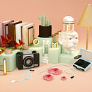 Mi Proyecto del curso: Dirección de Arte con Cinema 4D. Un proyecto de Animación 3D y Diseño 3D de johannab9621 - 05.09.2020