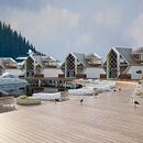 Iluminacion Exterior con Cinema 4D y Vray, Bungalot. Un proyecto de 3D, Arquitectura, Creatividad, Programación, Diseño 3D, Instagram, Modelado 3D y Post-producción fotográfica		 de Alexander Pulido meralla - 16.12.2019