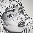 Mi Proyecto del curso: Diseño e ilustración digital de tatuajes con Procreate. Un projet de Conception de tatouage de Mitzy Negron - 17.12.2019