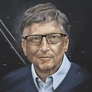 Retrato bill gates. Een project van  Portrettekening y Digitale illustratie van Hector Hernandez - 03.12.2019