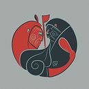 Māori deities / Dioses Maoris Ein Projekt aus dem Bereich Design, Tattoodesign, Traditionelle Illustration, Digitale Illustration und Vektorillustration von Sara Gómez García - 18.12.2019