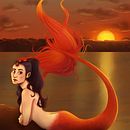 Comisión, Sirena, Noviembre 2019. Projekt z dziedziny Trad, c, jna ilustracja, Ilustracja c i frowa użytkownika Ariana S Fernández - 10.11.2019