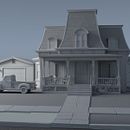American House (Work in Progress). Un progetto di 3D, Animazione 3D e Architettura di Darío González Villanueva - 19.12.2019