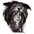 My project in Digital Design and Illustration of Tattoos with Procreate course. Tattoo Design project by Everaldo Amorim - 12.19.2019