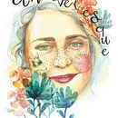 Mi Proyecto del curso: Retrato ilustrado en acuarela. Traditional illustration project by Isabel Granados - 12.22.2019