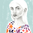Mi Proyecto del curso: Retrato con lápiz, técnicas de color y Photoshop. Un proyecto de Bellas Artes de Lorena Márquez - 25.12.2019