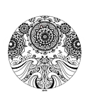 Mandala marino by Kérela. Projekt z dziedziny Ilustracja c i frowa użytkownika Sara - 27.12.2019