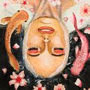 Retrato ilustrado en acuarela: Chica en el agua. Un proyecto de Pintura a la acuarela de Belinda A Tinoco Trujillo - 03.01.2020