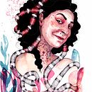 Mi Proyecto del curso: Retrato ilustrado en acuarela. Artes plásticas, Ilustração tradicional, e Pintura em aquarela projeto de Nahia Iglesias - 07.01.2020